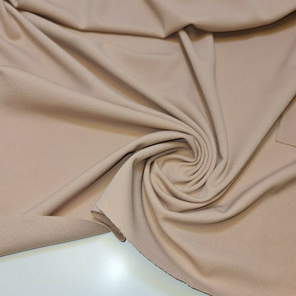 Scuba Crepe 4-Way Stretch Fabric | Solid Colors Elastane Jersey for Dresses & Crafts