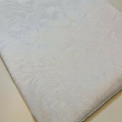 Embroidered & Self-Print Luxury Faux Silk Taffeta Fabric – 44" Wide for Dresses, Curtains & Cushions