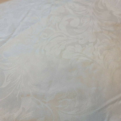 Embroidered & Self-Print Luxury Faux Silk Taffeta Fabric – 44" Wide for Dresses, Curtains & Cushions