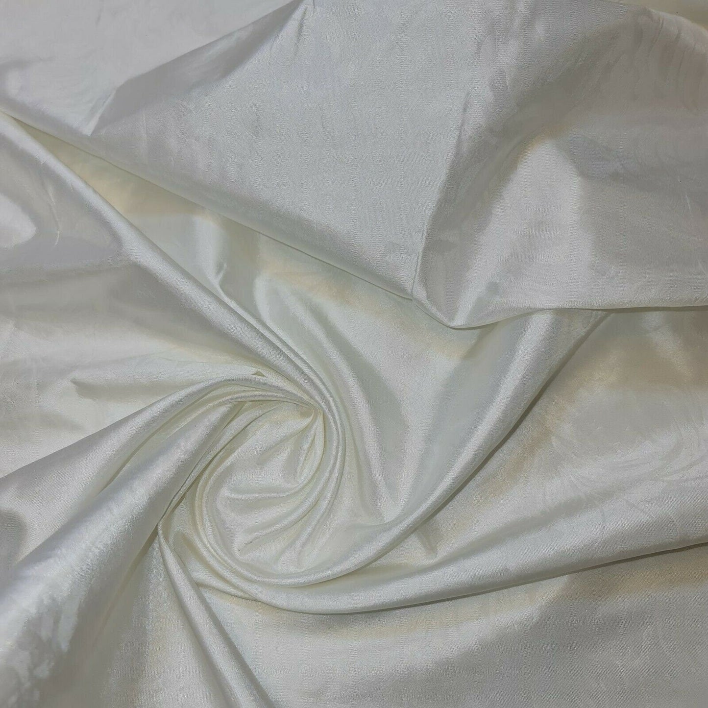 Embroidered & Self-Print Luxury Faux Silk Taffeta Fabric – 44" Wide for Dresses, Curtains & Cushions