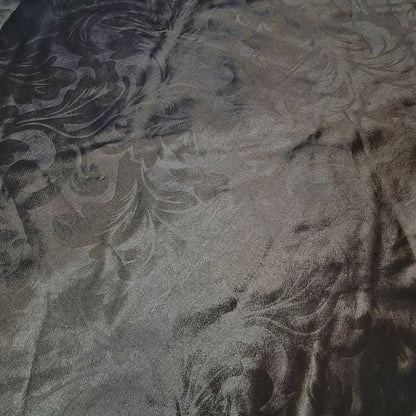 Embroidered & Self-Print Luxury Faux Silk Taffeta Fabric – 44" Wide for Dresses, Curtains & Cushions
