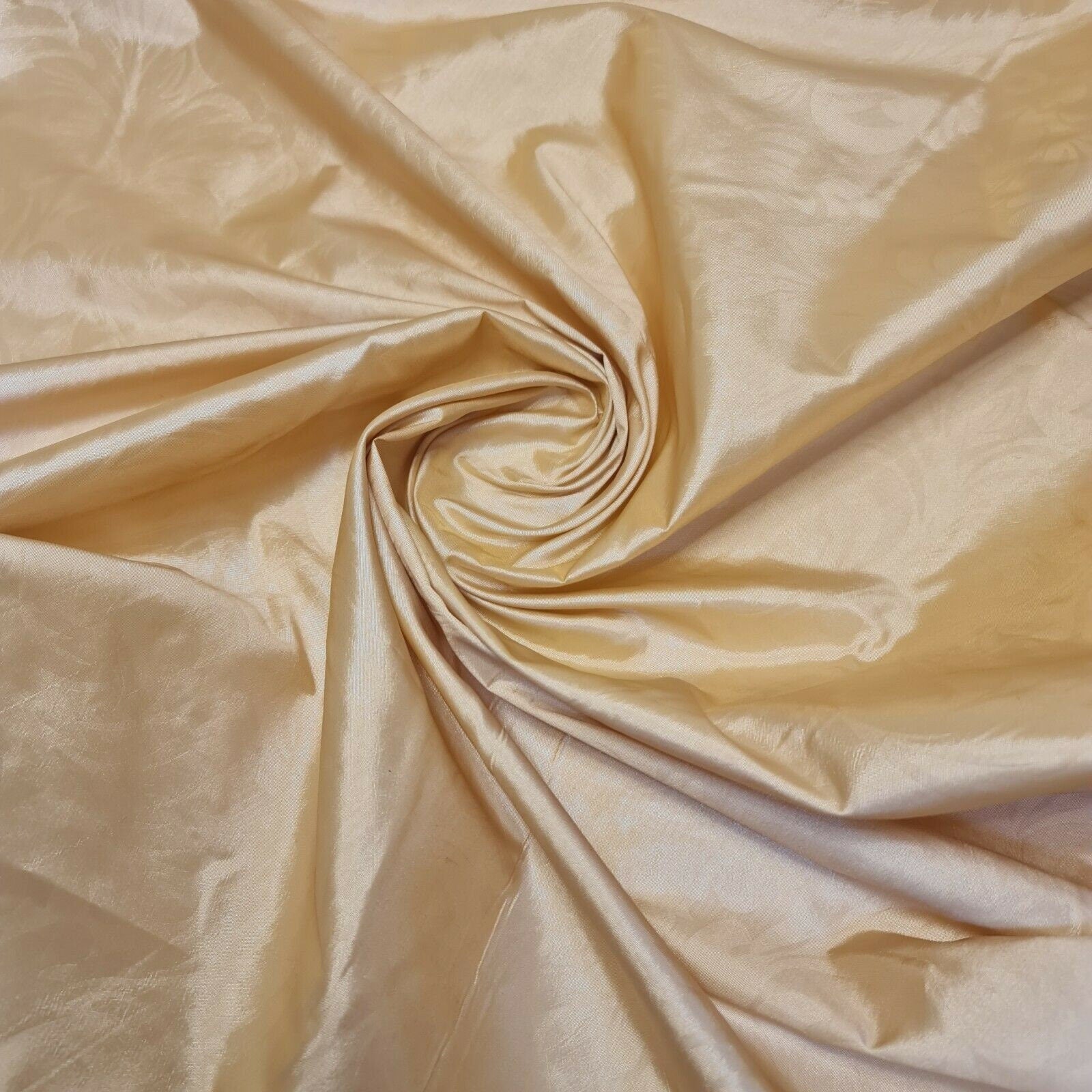 Embroidered & Self-Print Luxury Faux Silk Taffeta Fabric – 44