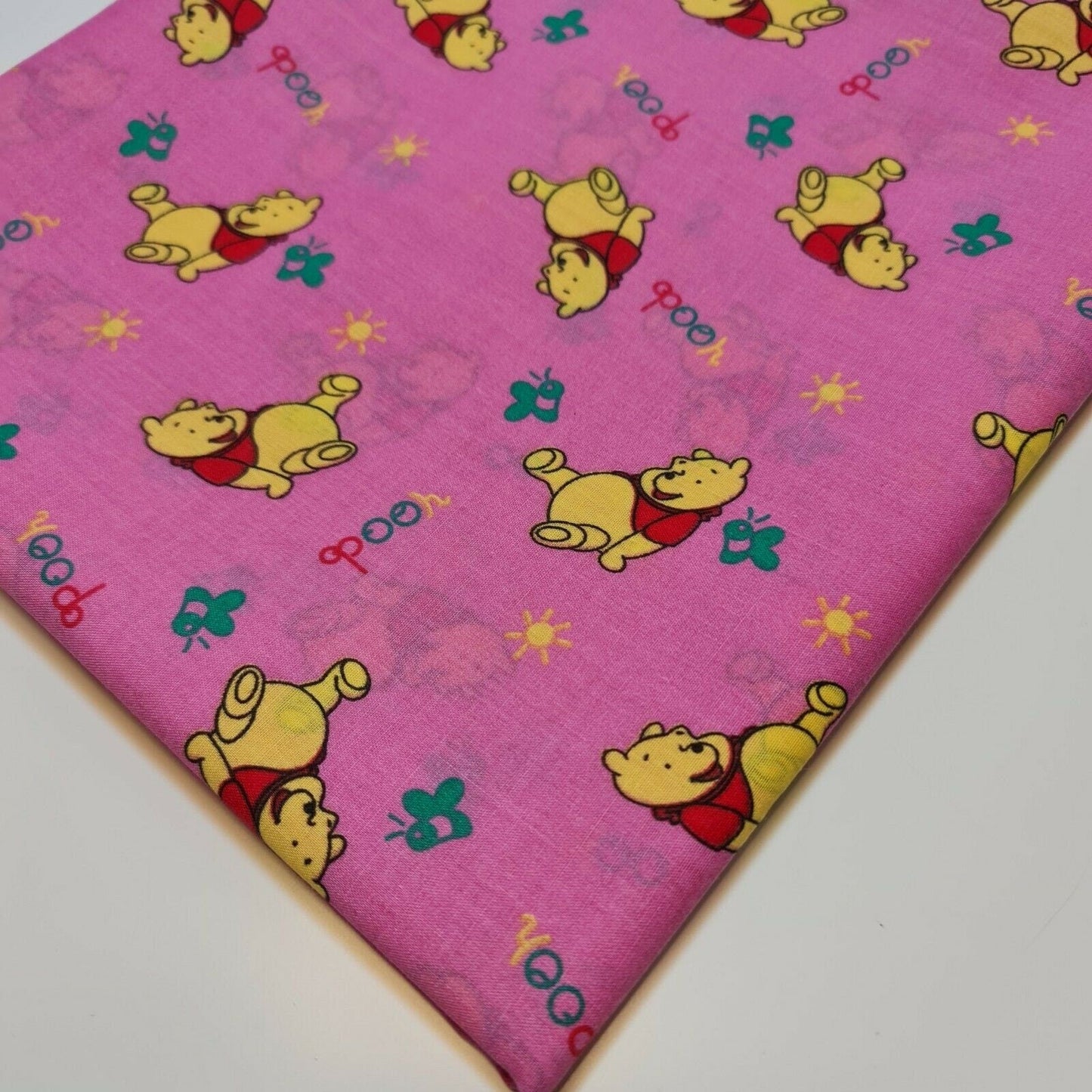 6pcs Polycotton Winnie The Pooh Kids Craft 50x50cm Fat Quarters Material Patchwork, Quilting Fabric