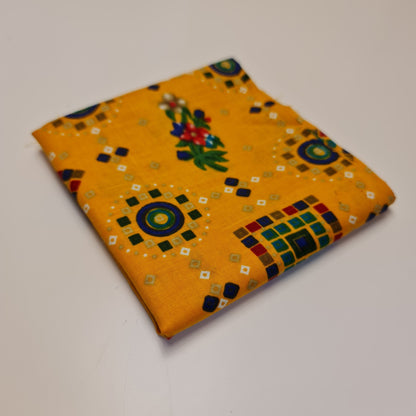 Viscose Indian Boho Print Fabric – 6pcs Fat Quarters Bundle (50x50cm) Quilting & Patchwork Material