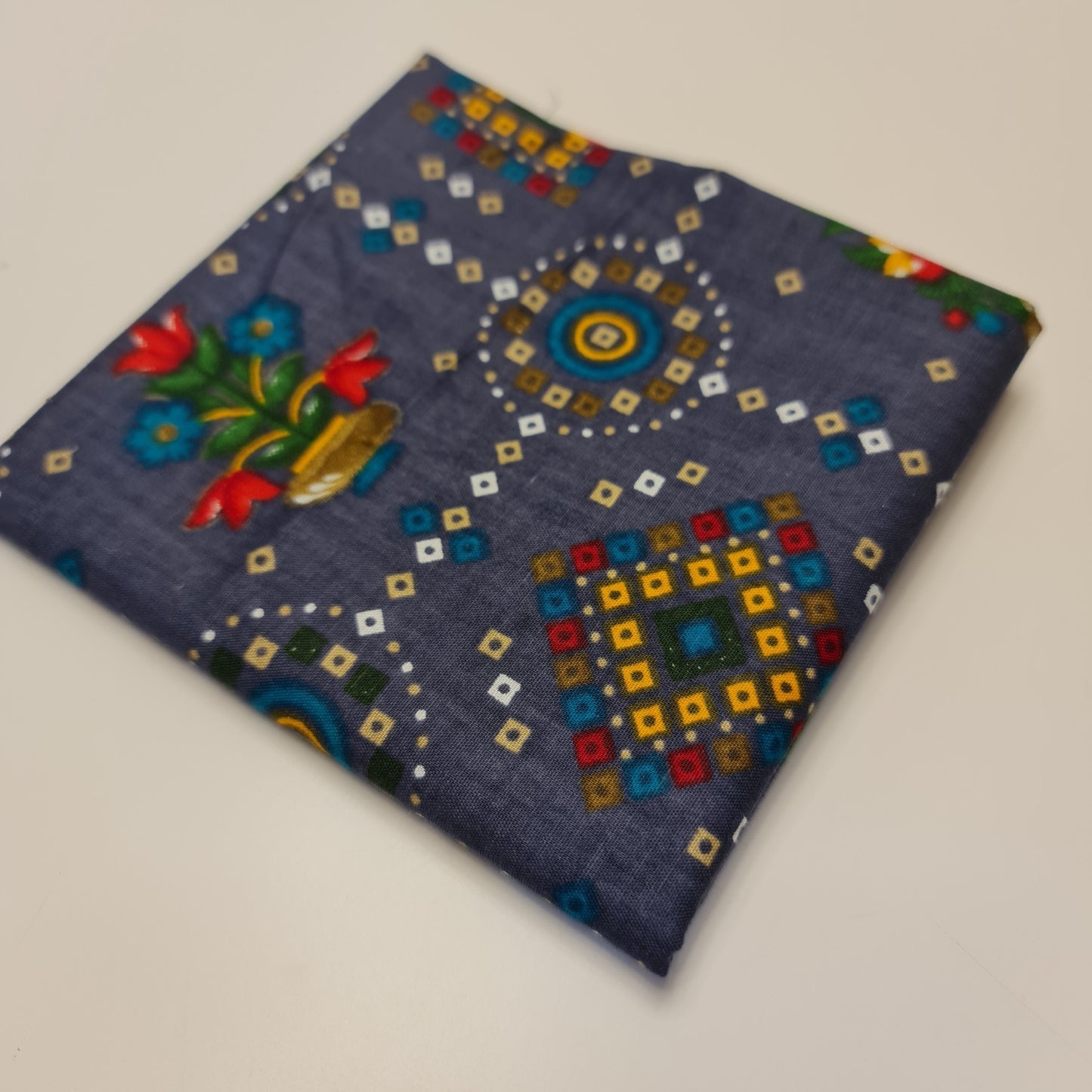 Cotton Indian Ethnic Rajasthani Print Suzani Rangoli Boho Banjara Fabric 44" (Colour - 6)