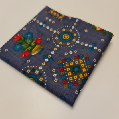 Cotton Indian Ethnic Rajasthani Print Suzani Rangoli Boho Banjara Fabric 44" (Colour - 6)