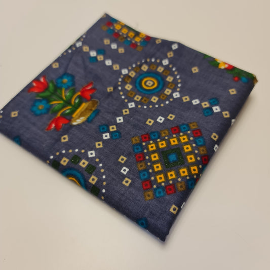 Cotton Indian Ethnic Rajasthani Print Suzani Rangoli Boho Banjara Fabric 44" (Colour - 6)