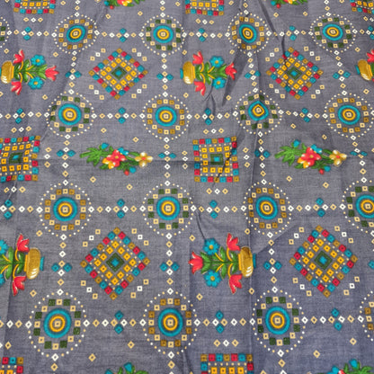 Cotton Indian Ethnic Rajasthani Print Suzani Rangoli Boho Banjara Fabric 44" (Colour - 6)