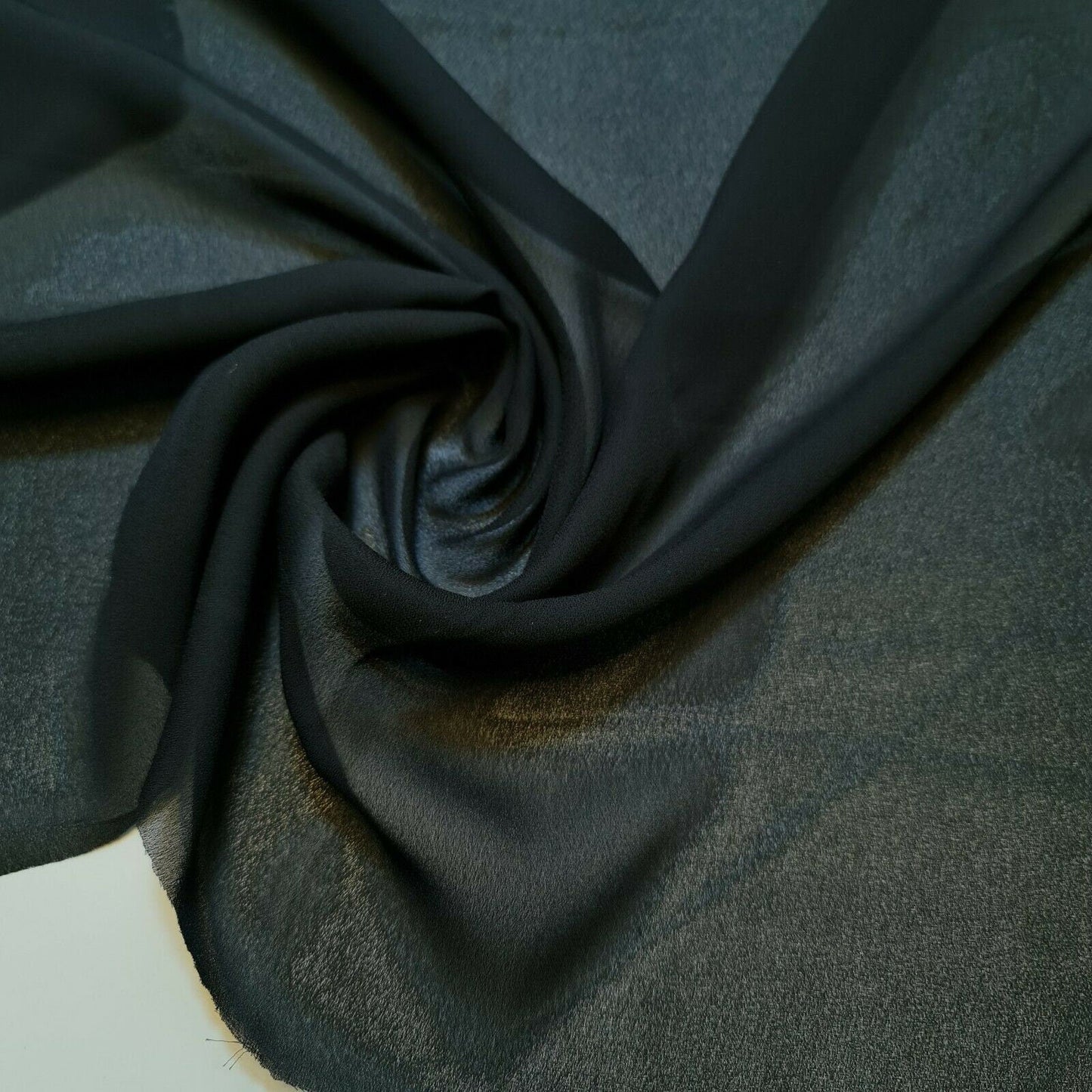 Plain Chiffon Sheer Soft Lightweight Polyester Crepe Fabric – 58" Wide Dress & Craft Material by the Mete
