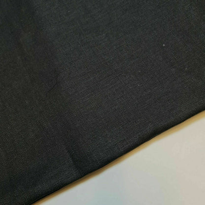 Egyptian Linen Black 100% Cotton Weave Suiting Dress/Crafts Fabric 58"