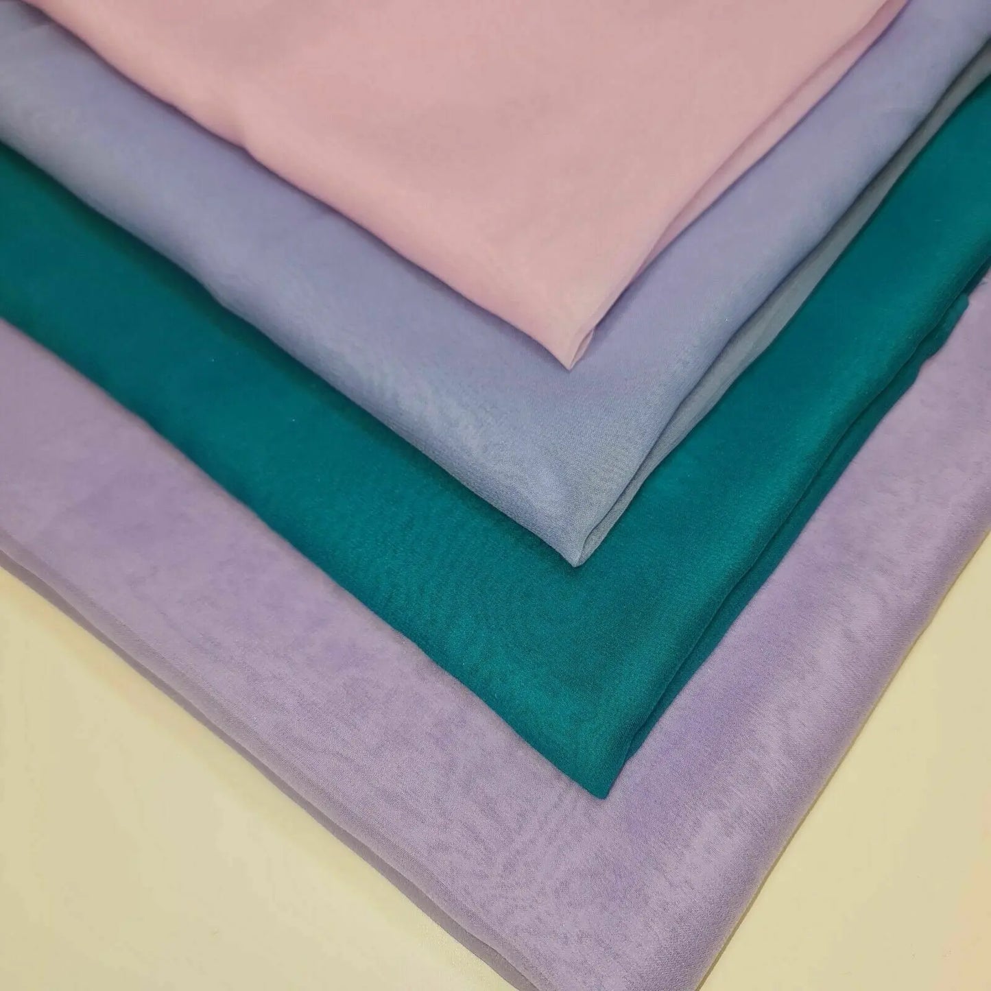 Japanese Crepe Silk Chiffon Fabric – Vintage Asahi Kasei 91cm (36") Wide Sheer Dress Material by the Metre