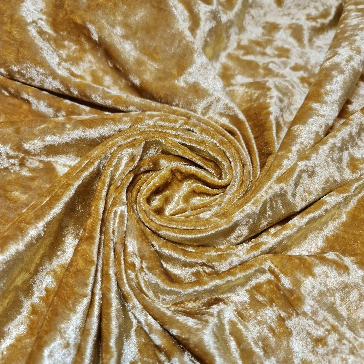 Crushed Velvet Stretch Velour Fabric – 58" Wide Plain Solid Colours Premium Material for Dresses, Crafts Projects