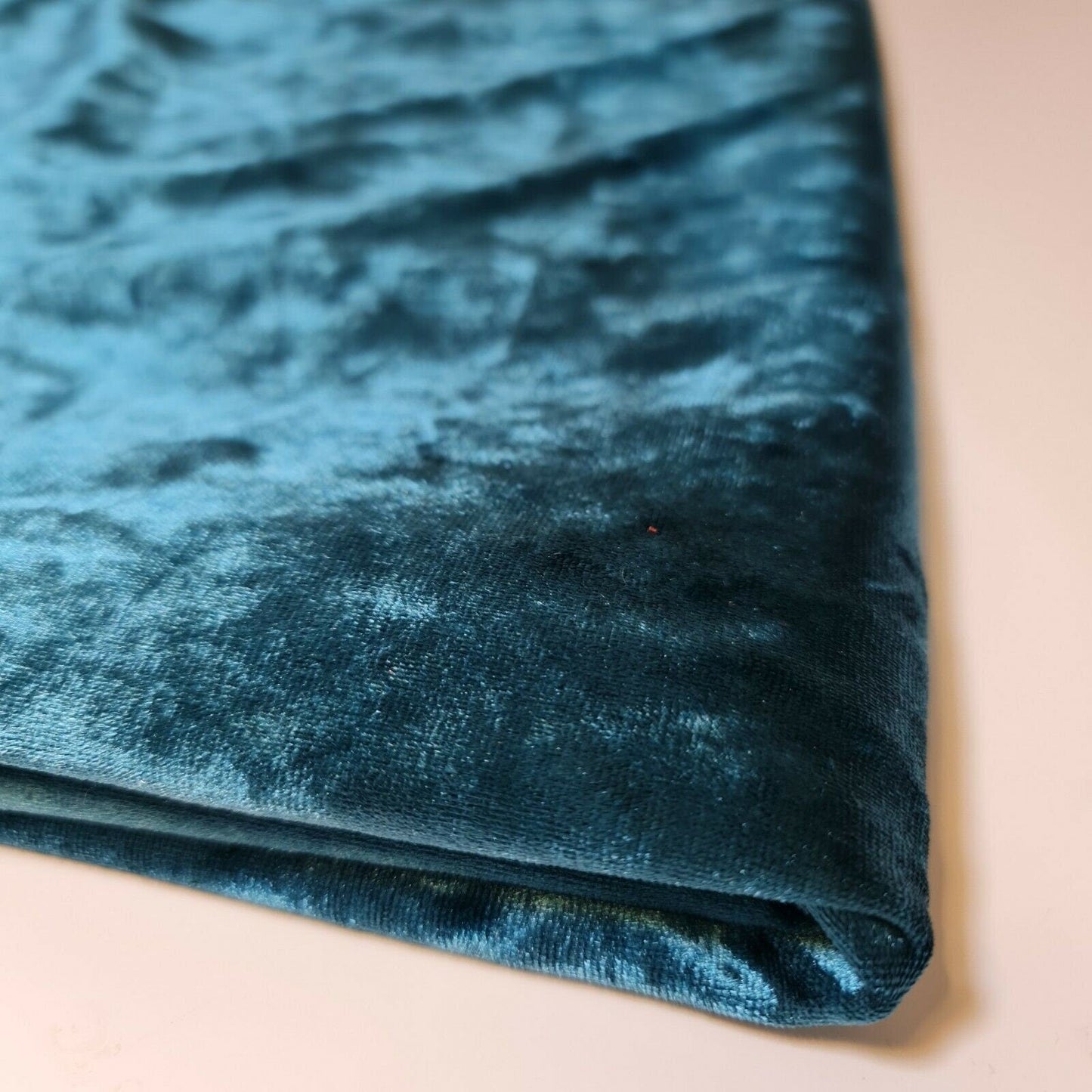 Crushed Velvet Stretch Velour Fabric – 58" Wide Plain Solid Colours Premium Material for Dresses, Crafts Projects