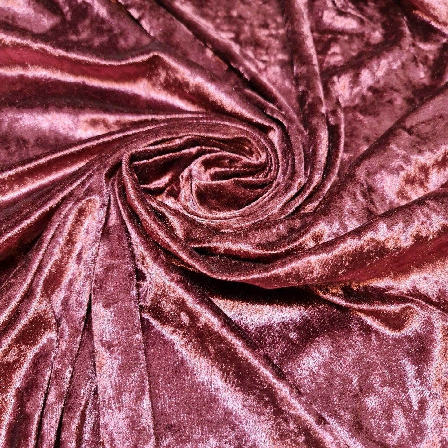 Crushed Velvet Stretch Velour Fabric – 58" Wide Plain Solid Colours Premium Material for Dresses, Crafts Projects