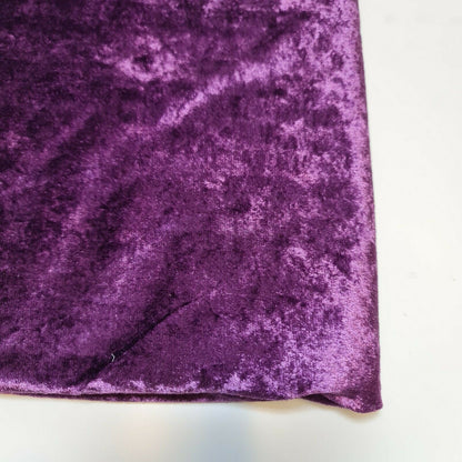 Crushed Velvet Stretch Velour Fabric – 58" Wide Plain Solid Colours Premium Material for Dresses, Crafts Projects