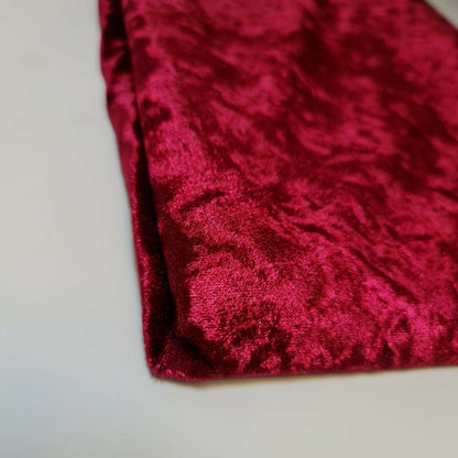 Crushed Velvet Stretch Velour Fabric – 58" Wide Plain Solid Colours Premium Material for Dresses, Crafts Projects