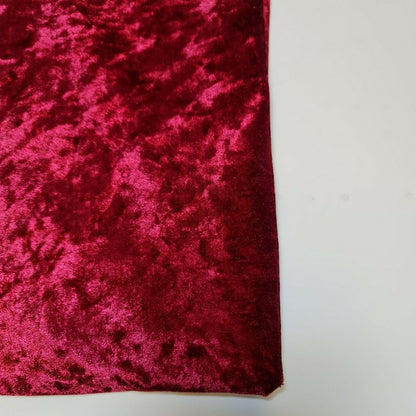Crushed Velvet Stretch Velour Fabric – 58" Wide Plain Solid Colours Premium Material for Dresses, Crafts Projects