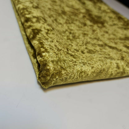 Crushed Velvet Stretch Velour Fabric – 58" Wide Plain Solid Colours Premium Material for Dresses, Crafts Projects