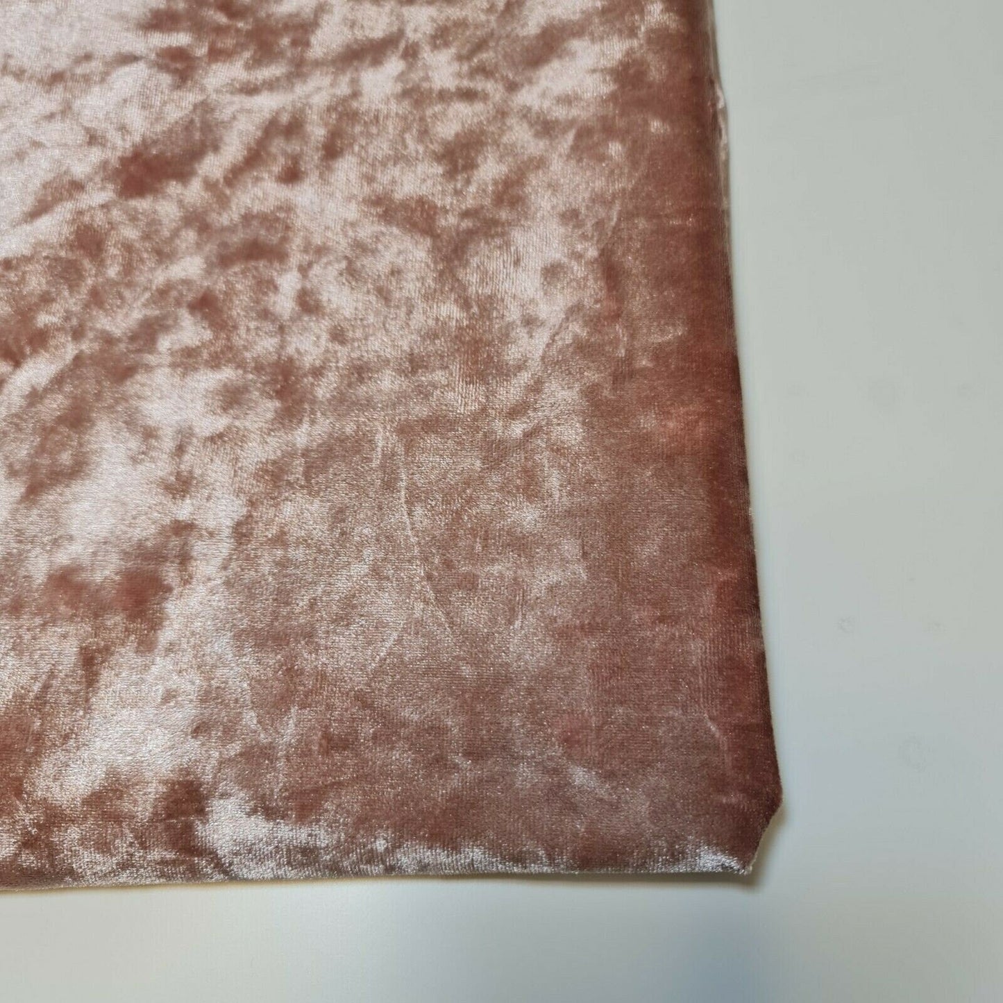 Crushed Velvet Stretch Velour Fabric – 58" Wide Plain Solid Colours Premium Material for Dresses, Crafts Projects