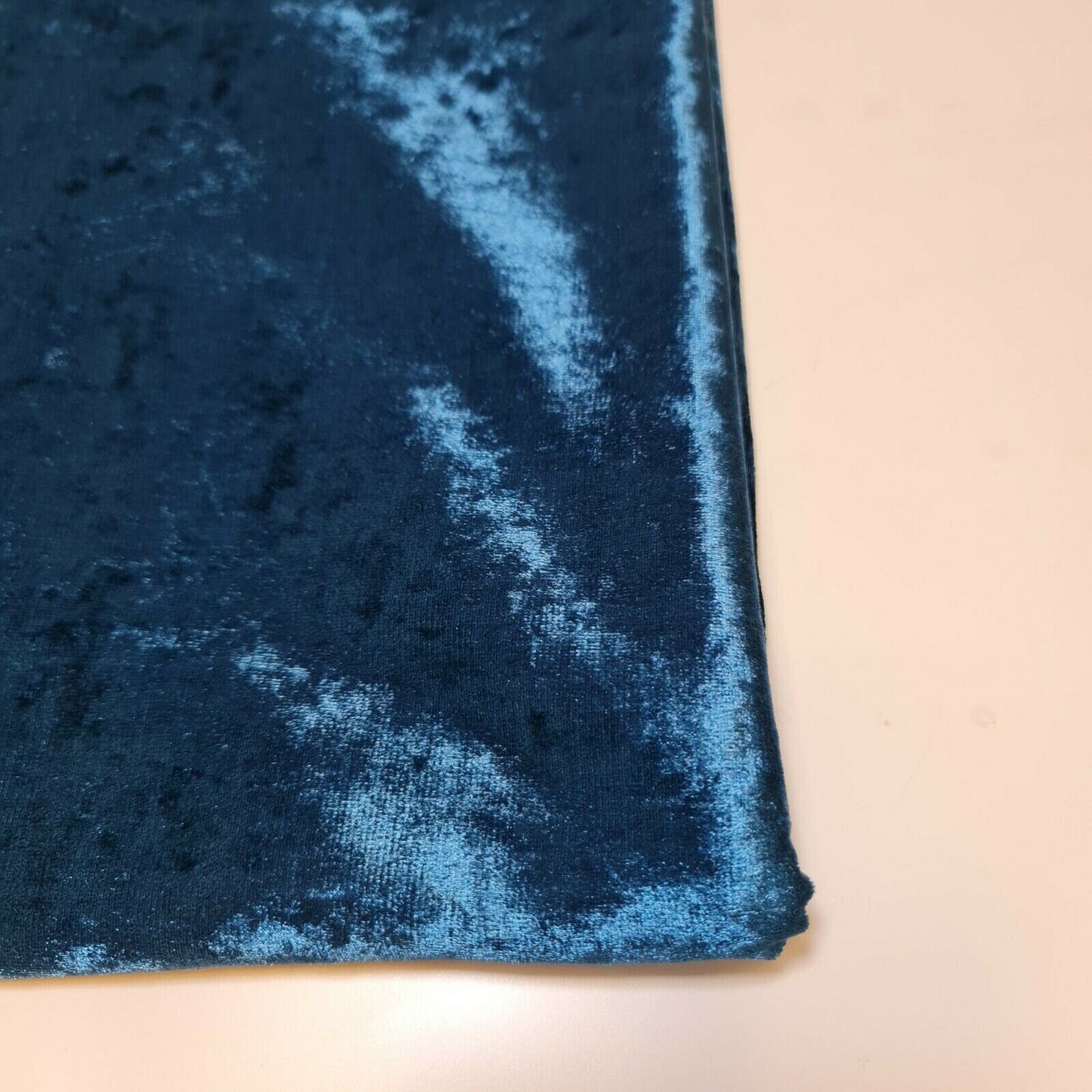 Crushed Velvet Stretch Velour Fabric – 58" Wide Plain Solid Colours Premium Material for Dresses, Crafts Projects