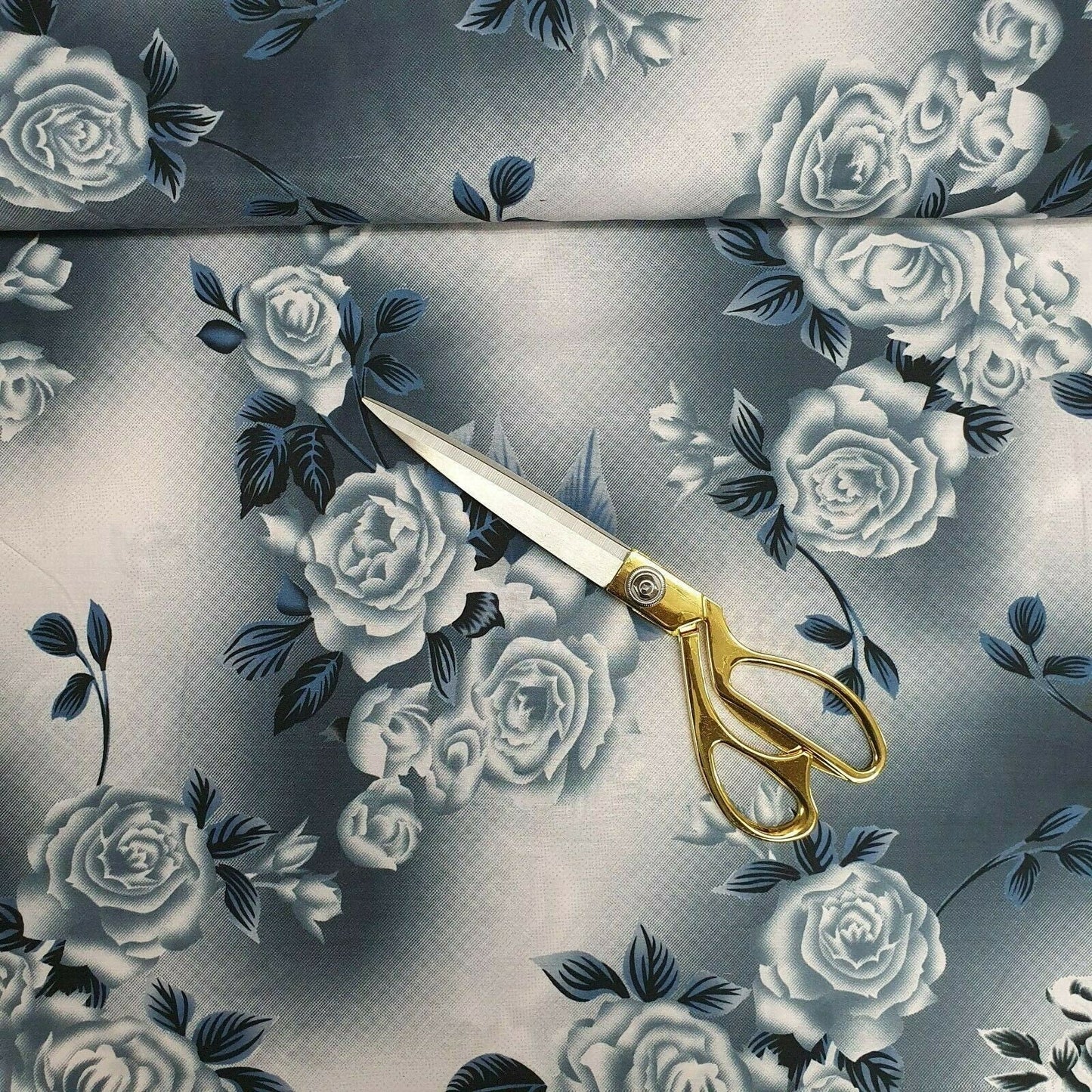 Digital Floral Print Polycotton Fabric – 44" Wide Soft Lightweight Dress & Craft Material