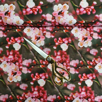 Digital Floral Print Polycotton Fabric – 44" Wide Soft Lightweight Dress & Craft Material