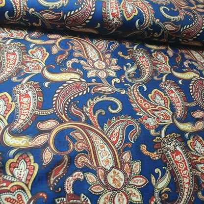 Digital Floral Print Polycotton Fabric – 44" Wide Soft Lightweight Dress & Craft Material