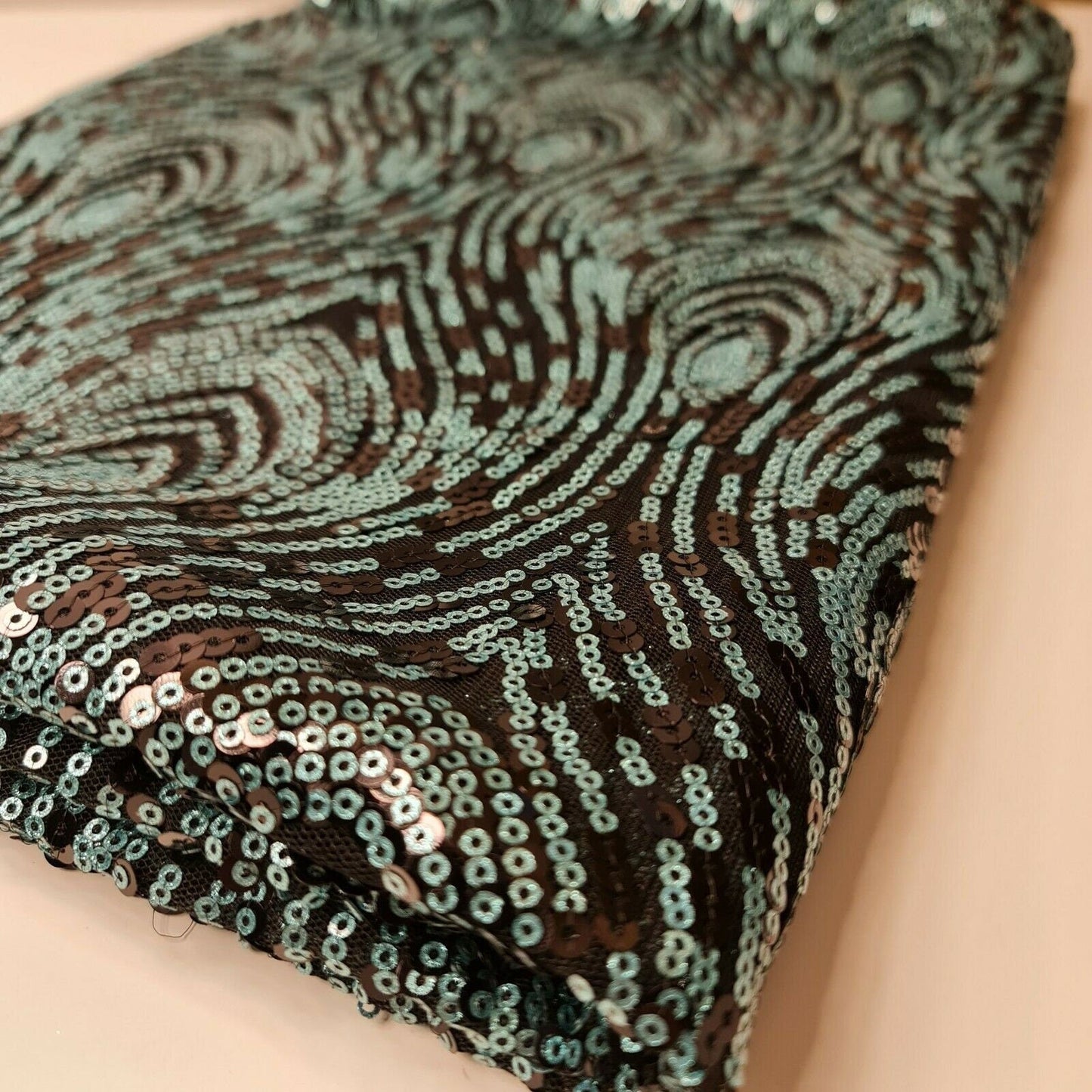 Premium Mesh Net Sequin Embroidery Fabric – 58" Wide Dressmaking & Craft Material