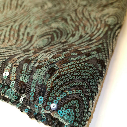 Premium Mesh Net Sequin Embroidery Fabric – 58" Wide Dressmaking & Craft Material
