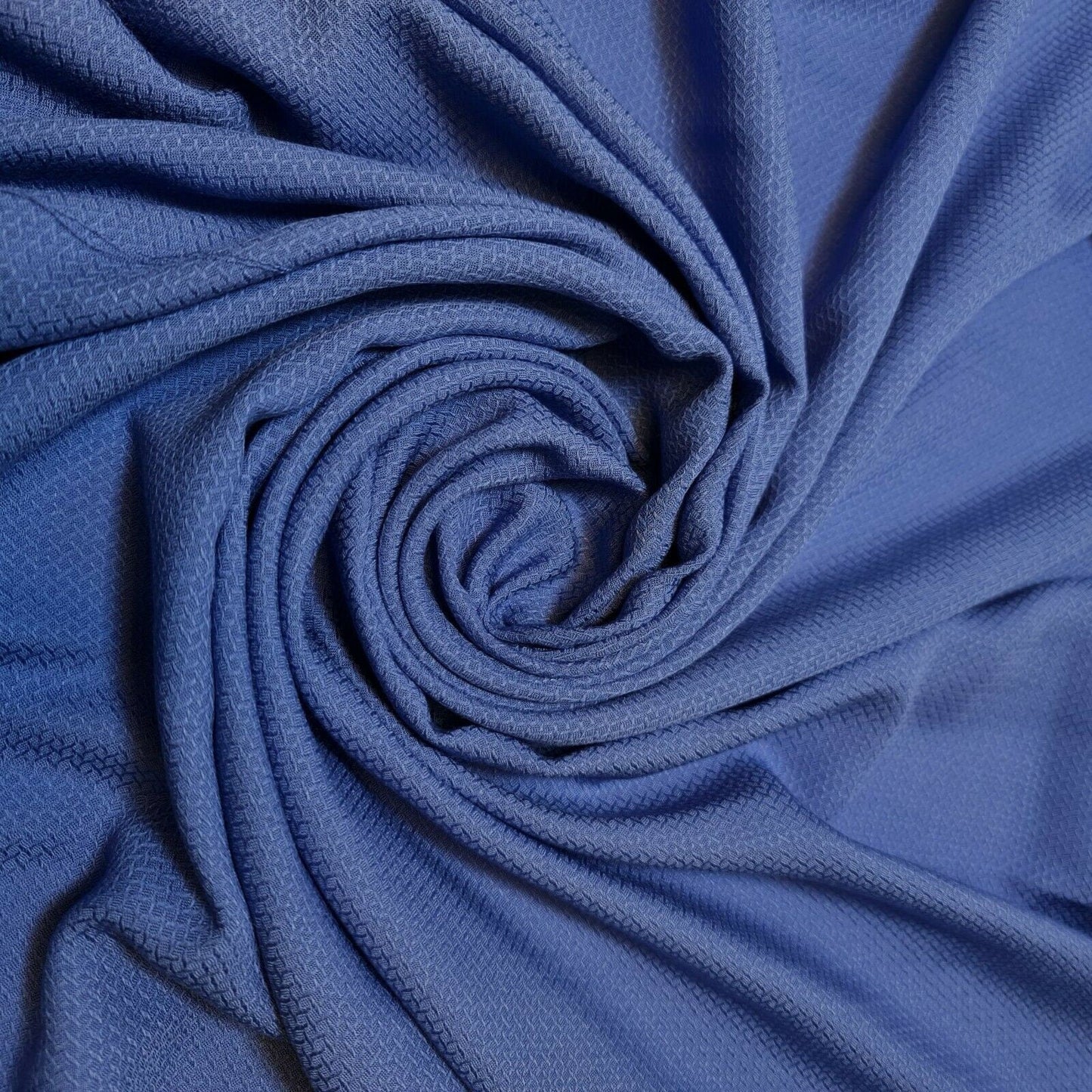 Soft Viscose Jacquard Print Dress Craft Fabric Material By The Meter 58" (Sky Blue)