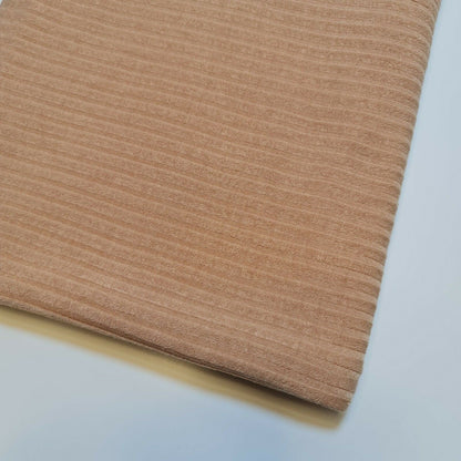 Ribbed Stretch Jersey Fabric – 58" Wide Viscose Polyester Spandex Blend – 4-Way Stretch Dress & Craft Material by the Metre