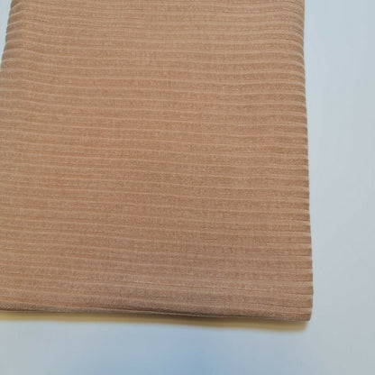 Ribbed Stretch Jersey Fabric – 58" Wide Viscose Polyester Spandex Blend – 4-Way Stretch Dress & Craft Material by the Metre
