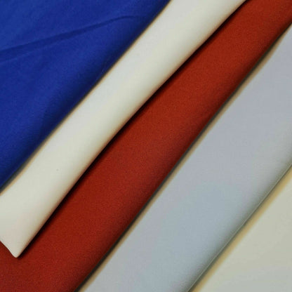 Plain Dyed Crepe Fabric – 58" Wide Soft Dressmaking, Fashion & Craft Material
