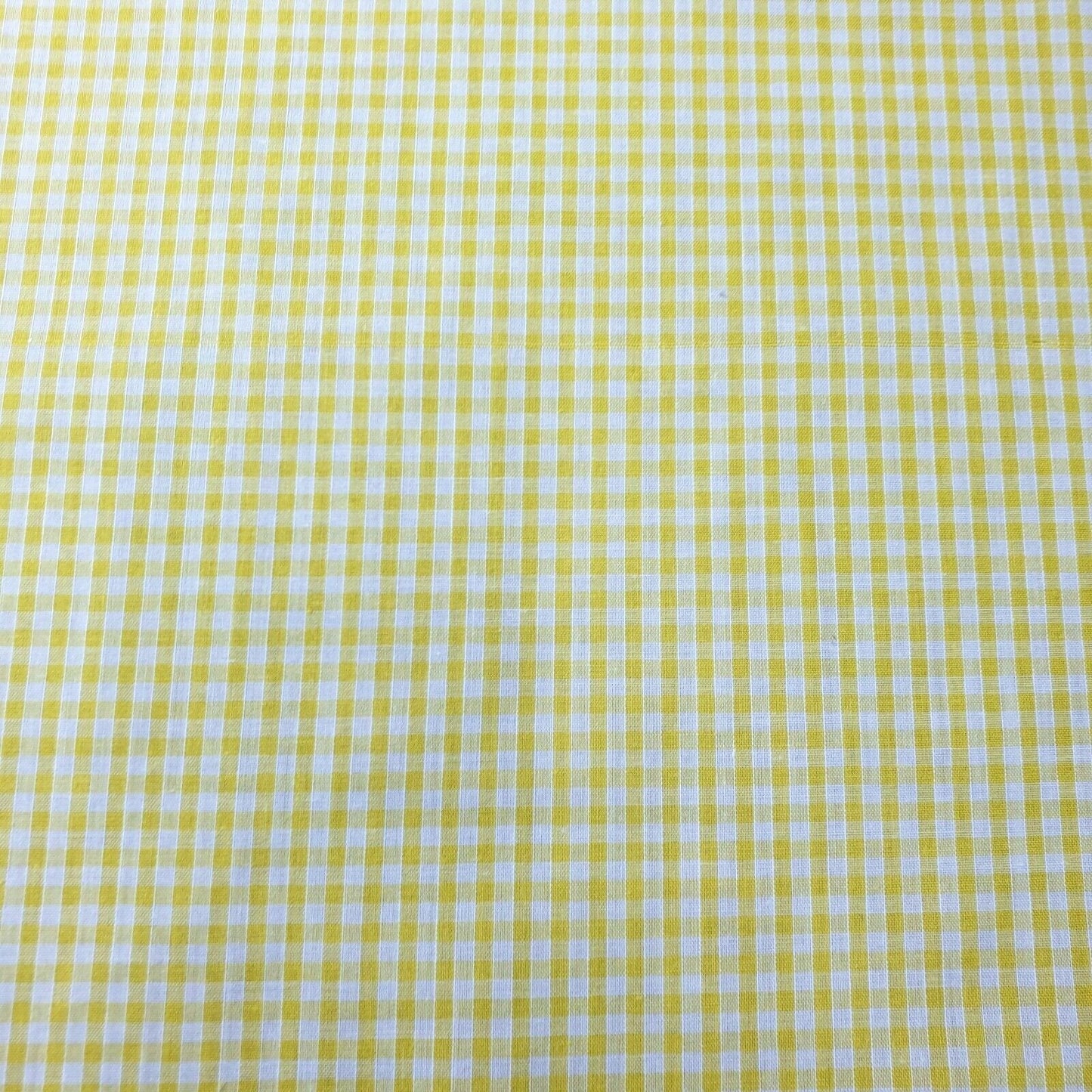 Polycotton Gingham Check Fabric – 1/8", 1/4", 1" Checks | Dress, Craft & Uniform Material (44” Wide, Sold by the Meter)