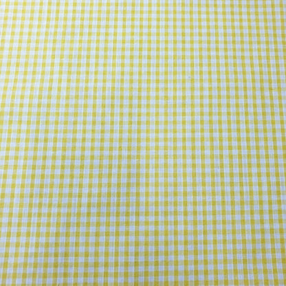 Polycotton Gingham Check Fabric – 1/8", 1/4", 1" Checks | Dress, Craft & Uniform Material (44” Wide, Sold by the Meter)