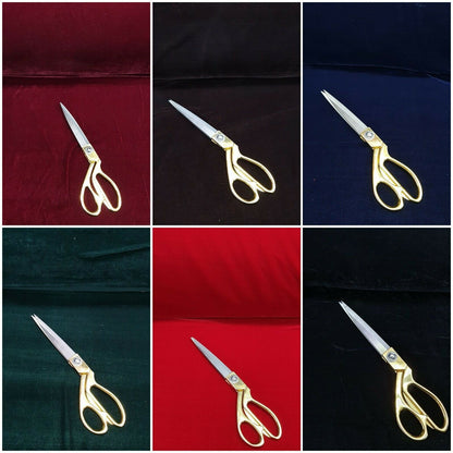 Luxury Three Crown Velvet Fabric (Micro 5000 & 9000) – 44" Wide Plain Solid Colours Non-Stretch Triple Velvet for Dress & Craft