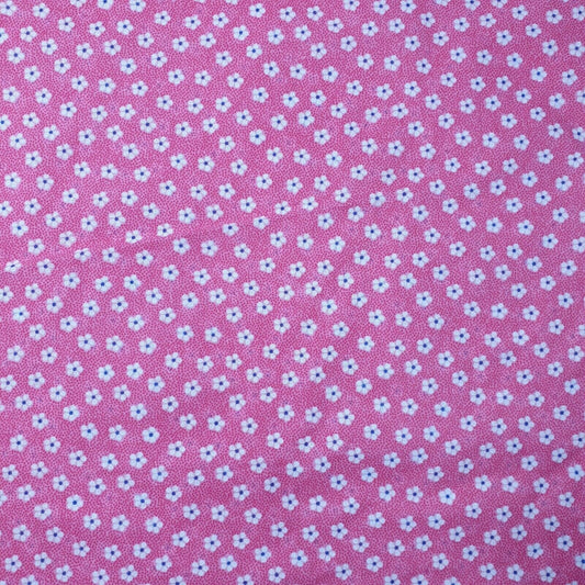 Floral Ditsy Polycotton Fabric – 44" Wide Small Flower Print Dress & Craft Material by the Metre