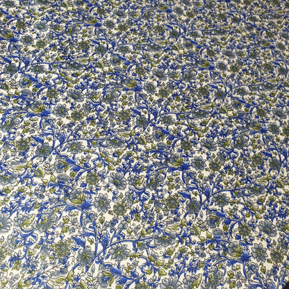 Floral Silk Satin Printed Fabric – 58" Wide Soft Silky Dress & Drape Material by the Metre