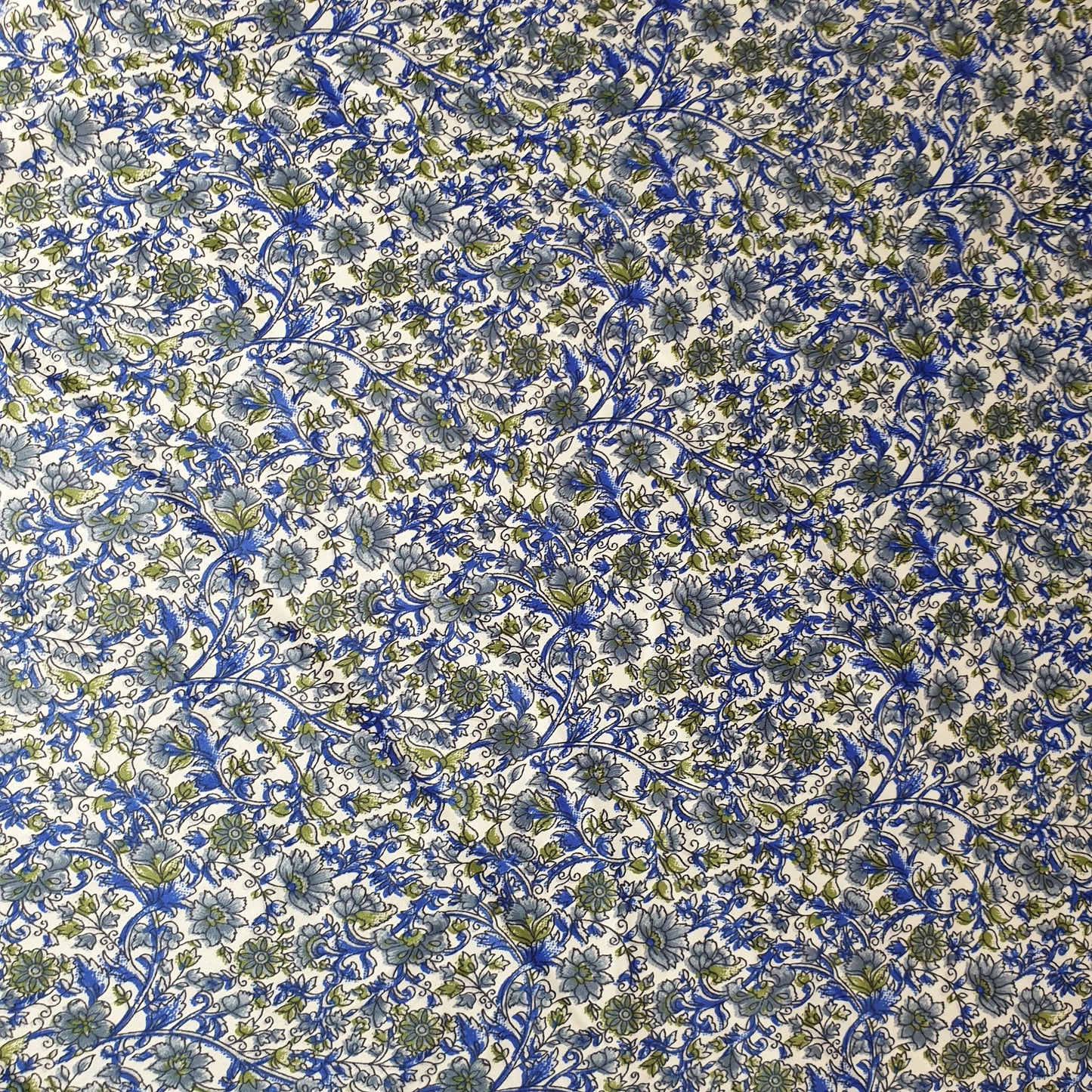 Floral Silk Satin Printed Fabric – 58" Wide Soft Silky Dress & Drape Material by the Metre