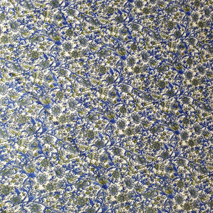 Floral Silk Satin Printed Fabric – 58" Wide Soft Silky Dress & Drape Material by the Metre