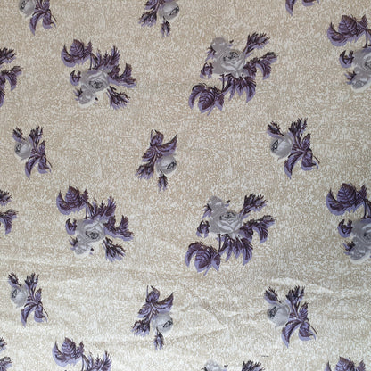 Floral Silk Satin Printed Dress Drape Fabric Material 58" By The Meter (colour 2)