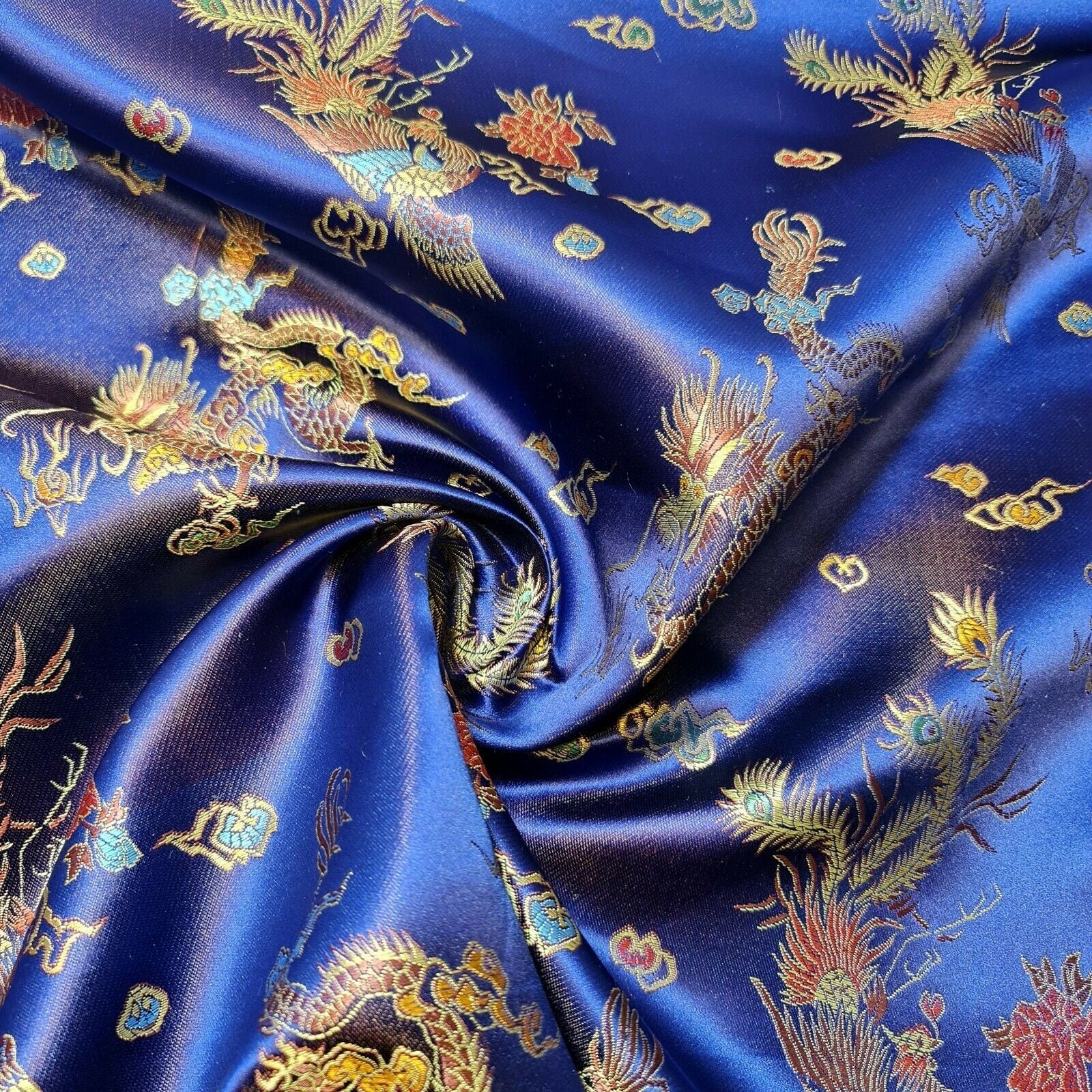 Traditional Chinese Embroidered Brocade Fabric – 36