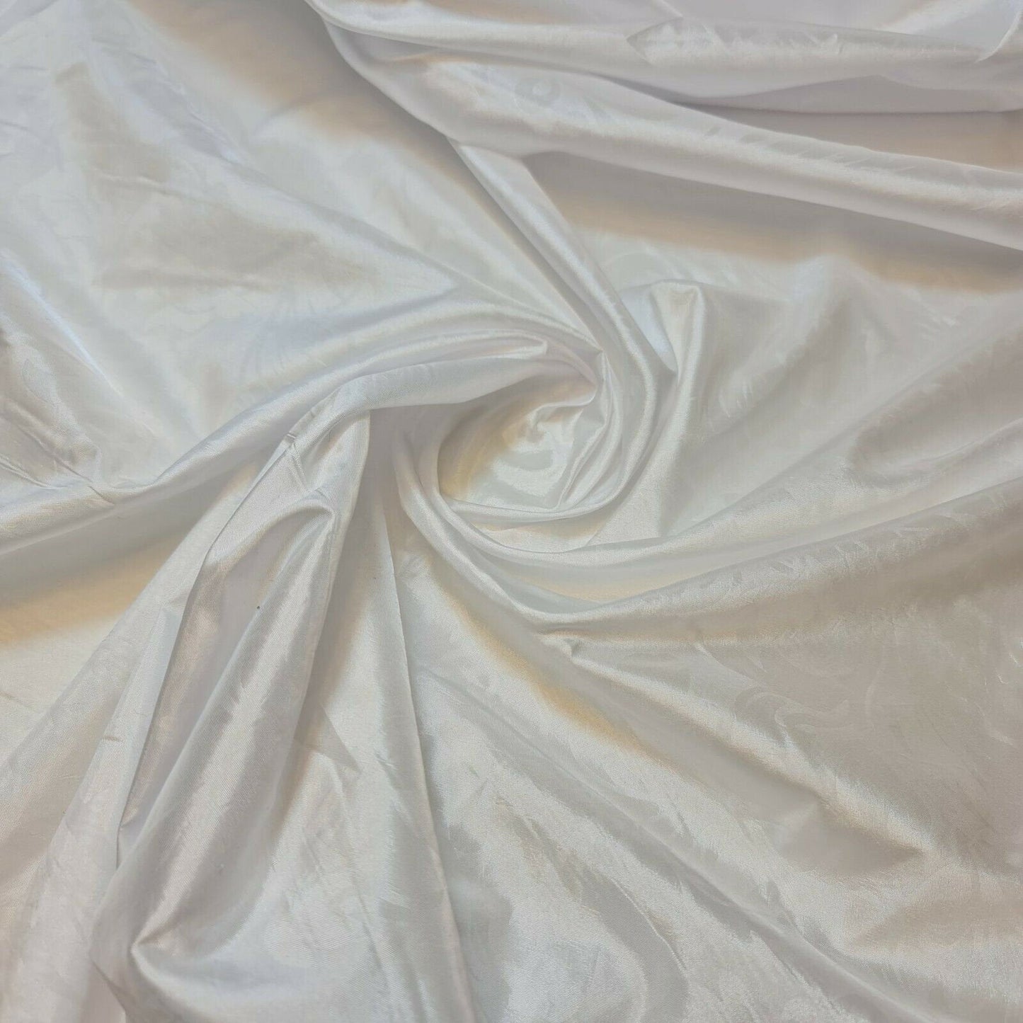 Embroidered & Self-Print Luxury Faux Silk Taffeta Fabric – 44" Wide for Dresses, Curtains & Cushions