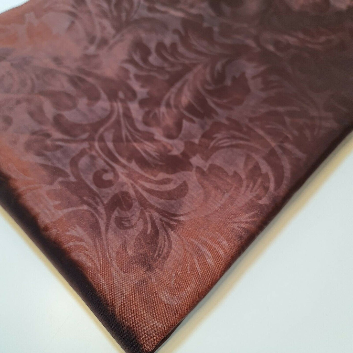 Embroidered & Self-Print Luxury Faux Silk Taffeta Fabric – 44" Wide for Dresses, Curtains & Cushions