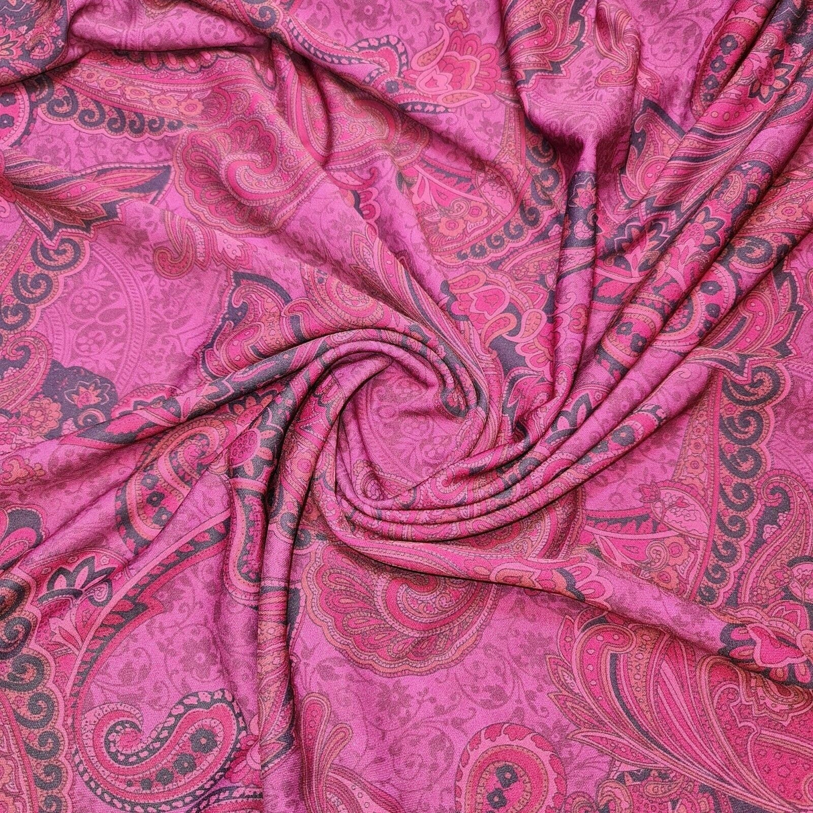 Scuba & Scuba Crepe Jersey Stretch Fabric | Printed Dress & Craft Material – Tartan, Floral, Paisley, Novelty Designs