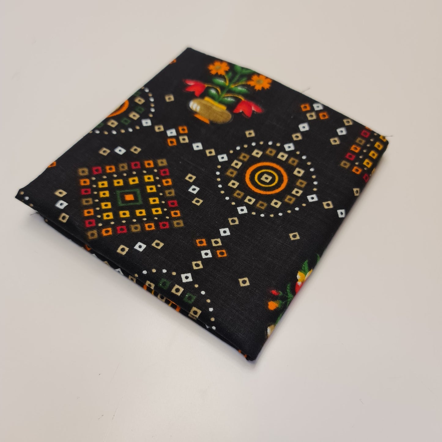 Viscose Indian Boho Print Fabric – 6pcs Fat Quarters Bundle (50x50cm) Quilting & Patchwork Material