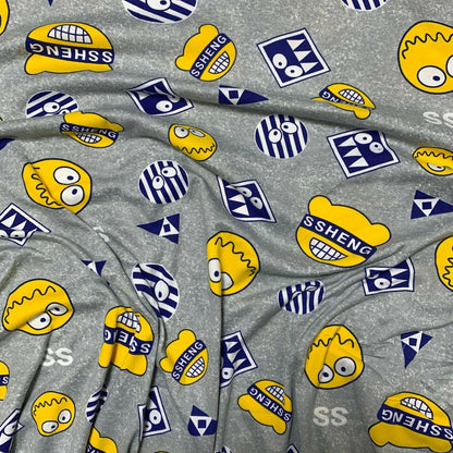 Cotton & Viscose Jersey Stretch Knit Fabric for Baby Grow, Dresses & T-Shirt Sewing