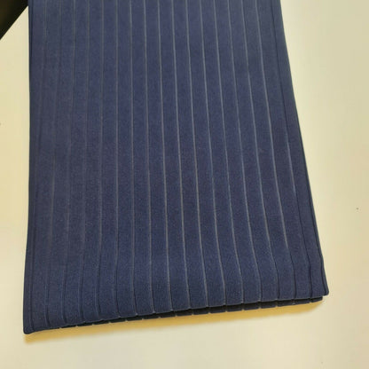 Ribbed Stretch Jersey Fabric – 58" Wide Viscose Polyester Spandex Blend – 4-Way Stretch Dress & Craft Material by the Metre