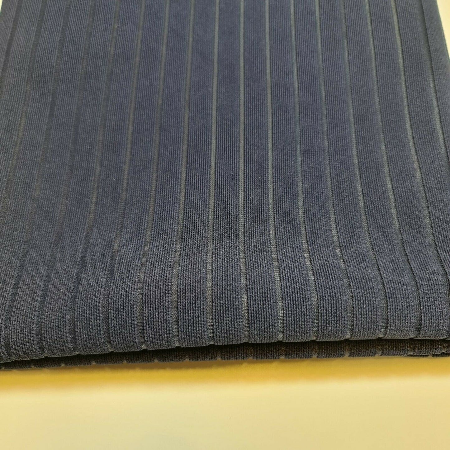 Ribbed Stretch Jersey Fabric – 58" Wide Viscose Polyester Spandex Blend – 4-Way Stretch Dress & Craft Material by the Metre