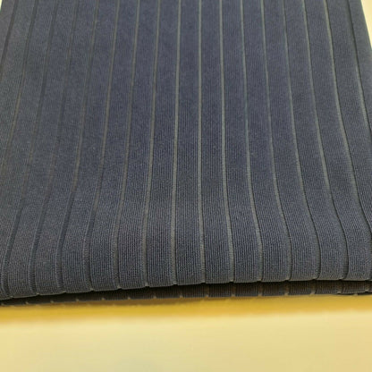 Ribbed Stretch Jersey Fabric – 58" Wide Viscose Polyester Spandex Blend – 4-Way Stretch Dress & Craft Material by the Metre
